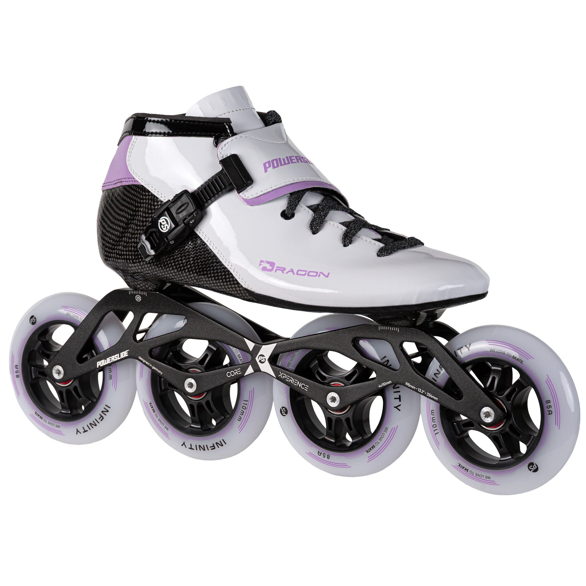 powerslide-dragon-white-110-kinder-inline-speedskate image 3