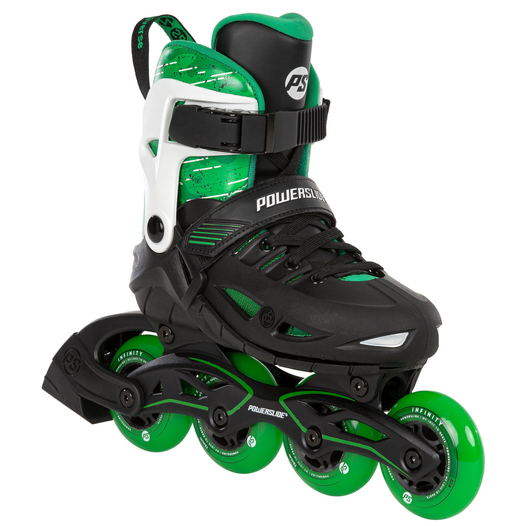 powerslide-phuzion-universe-4w-green-verstellbarer-kinder-inline-skate image 2